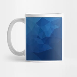 Egyptian Blue Abstract Low Polygon Background Mug